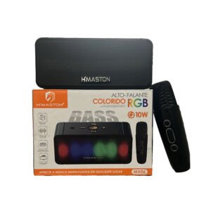 Caixa de Som Bluetooth H'Maston MX06 com Microfone