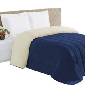 Edredom Sherpa Cobertor E Coberdrom Casal Queen 2,20M x 2,40M