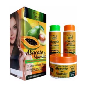 Kit Capilar 3 Peças Abacate e Mamão - Soul Cosméticos