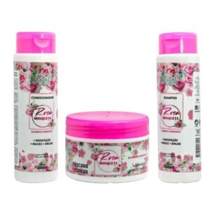 Kit Capilar 3 Peças Rosa Mosqueta - Soul Cosméticos